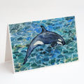 Killer Whale Orca #2 Greeting Cards Pack of 8 Blank Cards with Envelopes Whimsical A7 Size 5x7