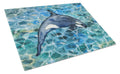 Killer Whale Orca #2 Cutting Board Tempered Glass Kitchen Cutting Surface, Heat Resistant Chopping, Non-Slip Feet, Food Prep & Serving