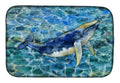 Humpback Whale Dish Drying Mat Absorbent Dish Drying Mat Pad for Kitchen Counter Dish Drainer Mat for Countertop, 14 x 21", Multicolor