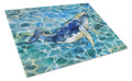 Humpback Whale Cutting Board Tempered Glass Kitchen Cutting Surface, Heat Resistant Chopping, Non-Slip Feet, Food Prep & Serving