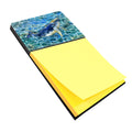 Humpback Whale Watercolor Sticky Note Holder Refillable Dispenser Desk Accessory 3x3 Pad Gift