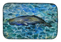 Sperm Whale Cachalot Dish Drying Mat Absorbent Dish Drying Mat Pad for Kitchen Counter Dish Drainer Mat for Countertop, 14 x 21", Multicolor