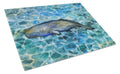 Sperm Whale Cachalot Cutting Board Tempered Glass Kitchen Cutting Surface, Heat Resistant Chopping, Non-Slip Feet, Food Prep & Serving