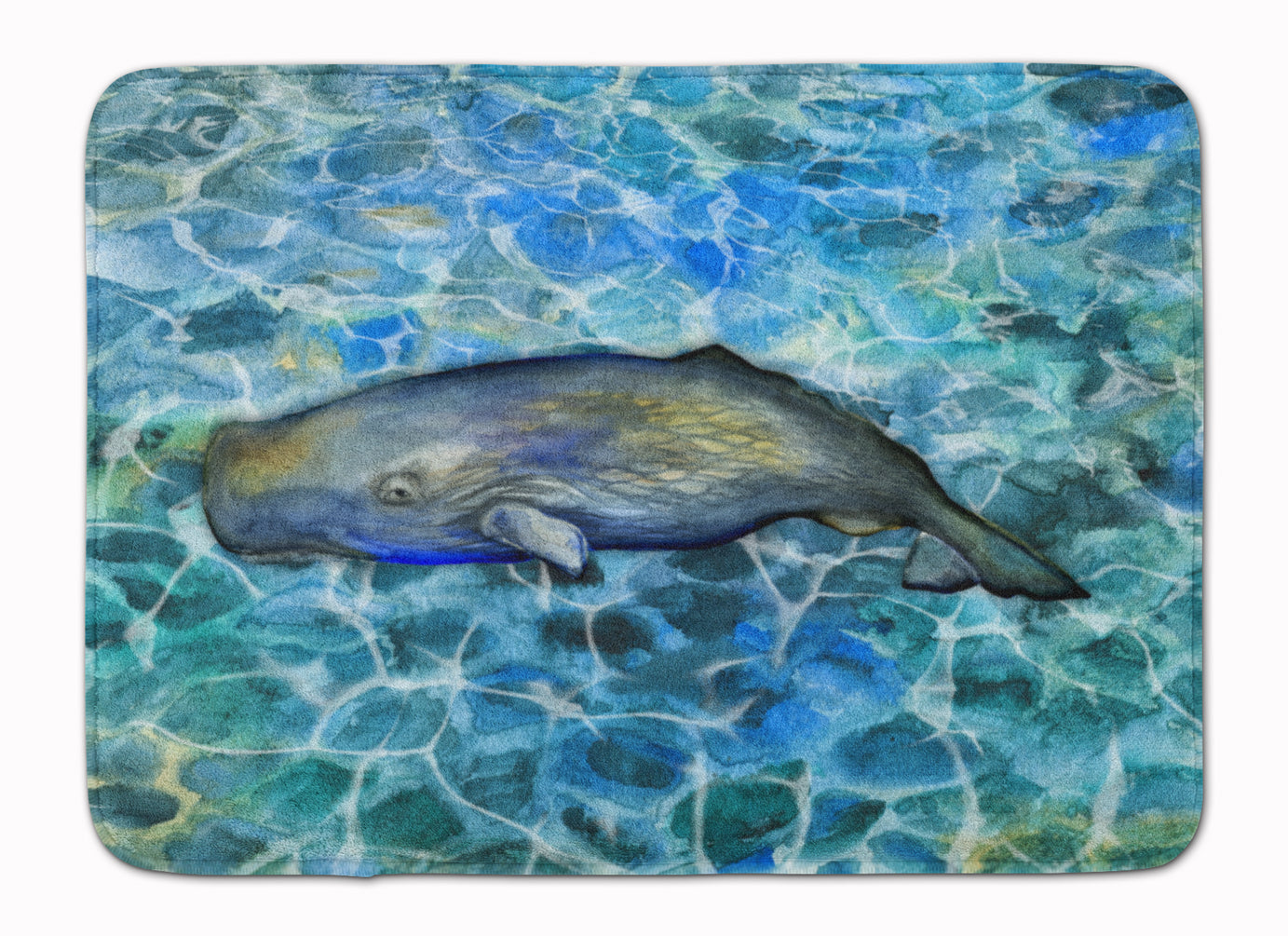 Sperm Whale Cachalot Memory Foam Kitchen Mat Machine Washable Anti-Fatigue Cushion Comfort Bath or Kitchen Rug