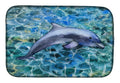 Dolphin Dish Drying Mat Absorbent Dish Drying Mat Pad for Kitchen Counter Dish Drainer Mat for Countertop, 14 x 21", Multicolor