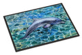 Dolphin Doormat Indoor Outdoor 24H X 36W Front Door Mat Rugs for Entryway, Non Slip Washable Low Pile,