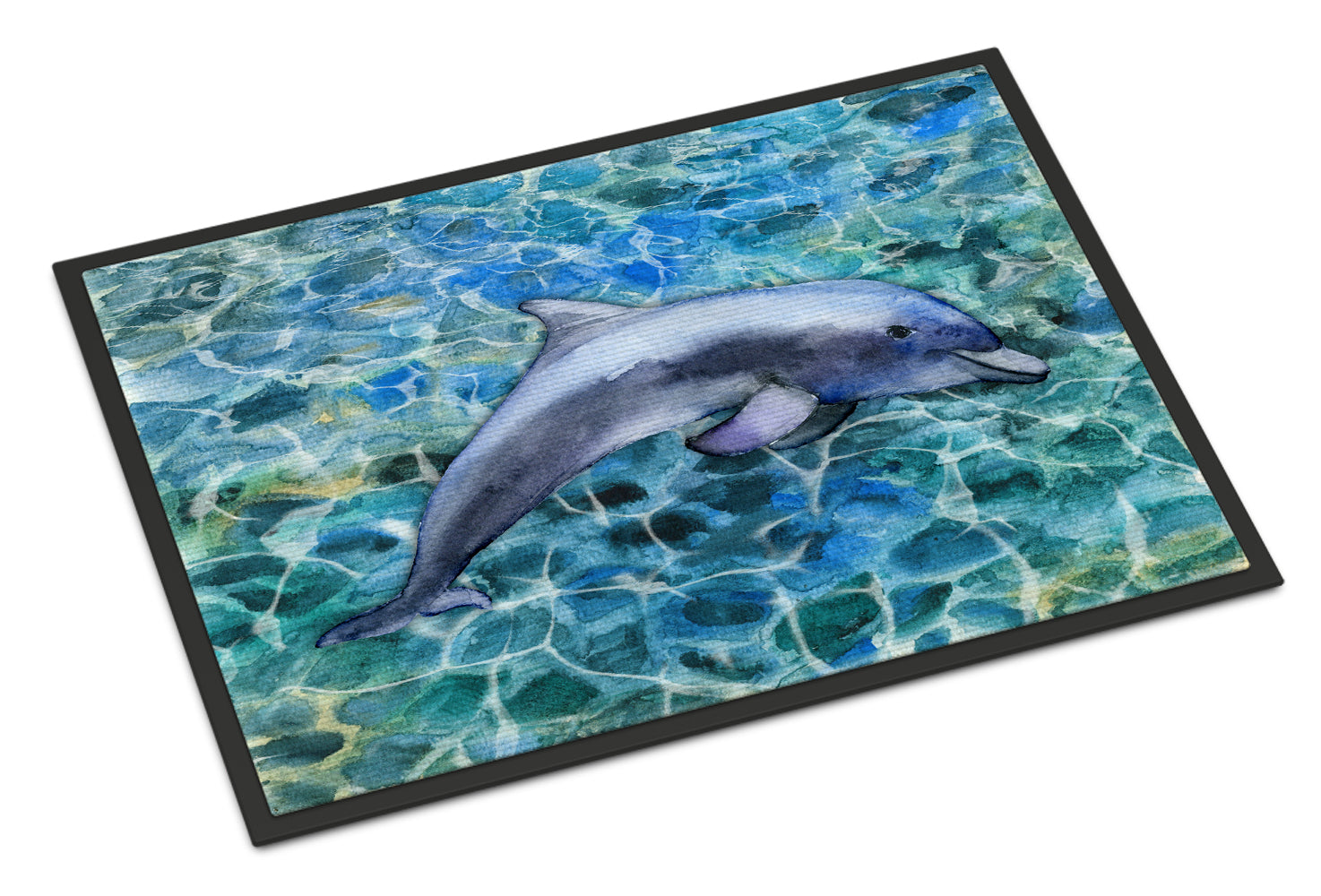 Dolphin Doormat Indoor Outdoor 24H X 36W Front Door Mat Rugs for Entryway, Non Slip Washable Low Pile,