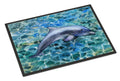Dolphin Doormat Indoor Outdoor 18H X 27W Front Door Mat Rugs for Entryway, Non Slip Washable