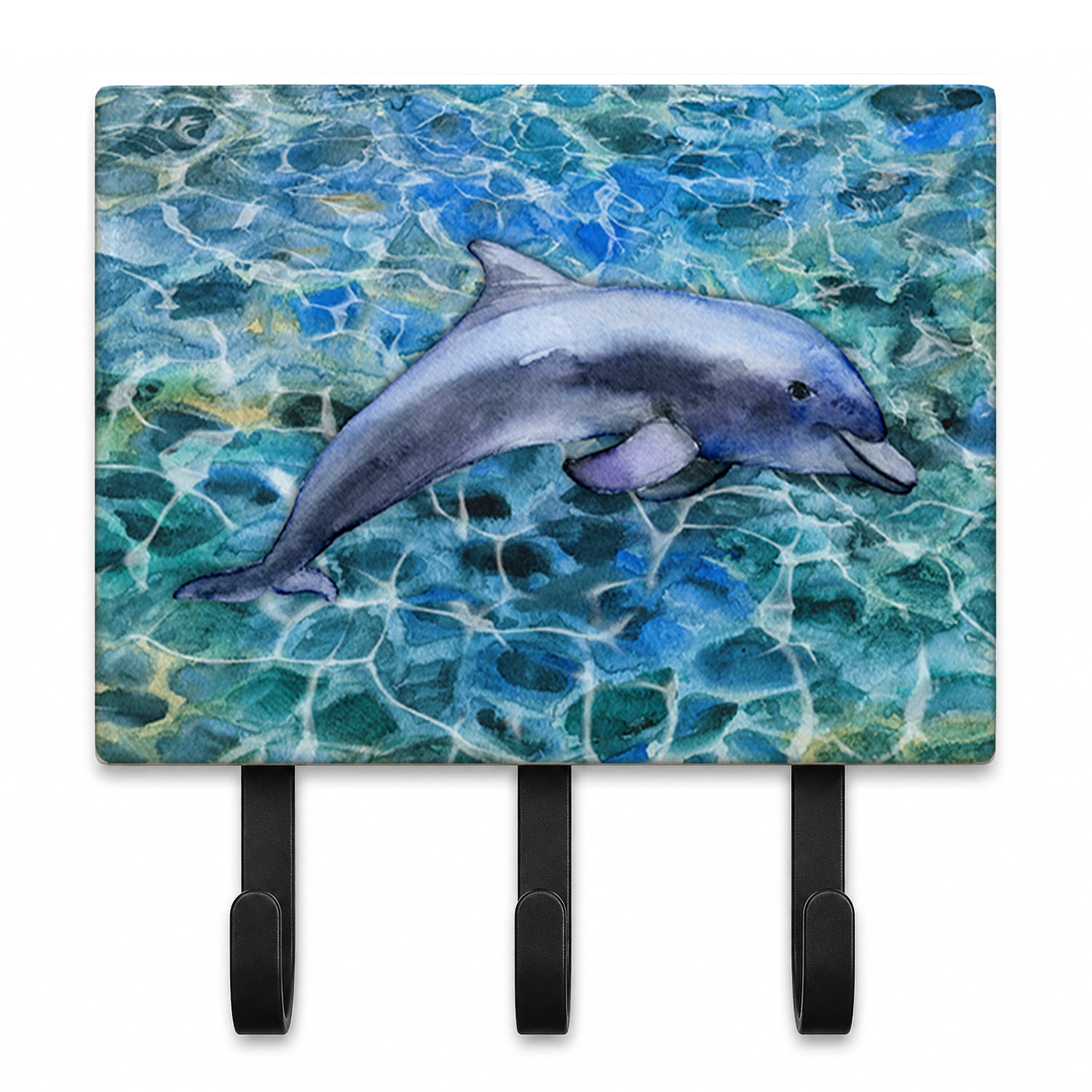 Dolphin Leash or Key Holder Wall Hooks, Coat Rack Wall Mount, for Hanging Keys, Towels, Aprons, Leashes
