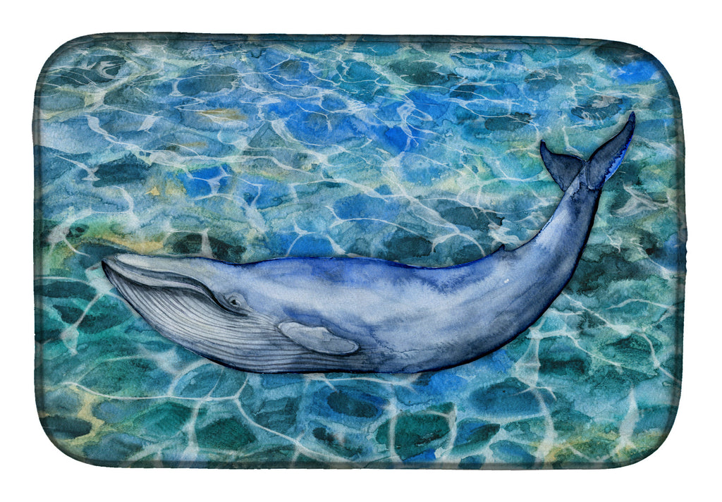 Humpback Whale Dish Drying Mat Absorbent Dish Drying Mat Pad for Kitchen Counter Dish Drainer Mat for Countertop, 14 x 21", Multicolor