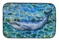 Humpback Whale Dish Drying Mat Absorbent Dish Drying Mat Pad for Kitchen Counter Dish Drainer Mat for Countertop, 14 x 21", Multicolor