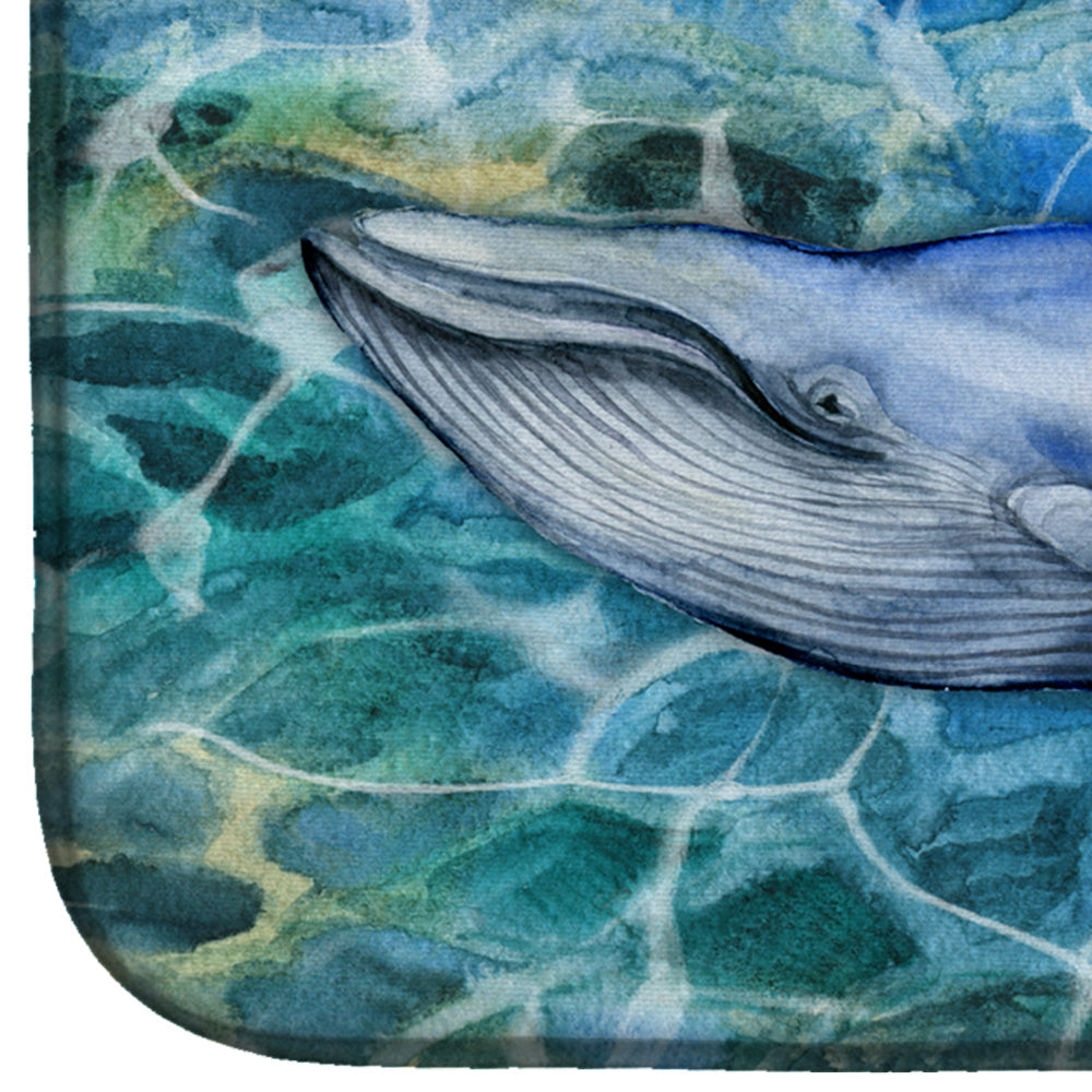 Humpback Whale Dish Drying Mat Absorbent Dish Drying Mat Pad for Kitchen Counter Dish Drainer Mat for Countertop, 14 x 21", Multicolor
