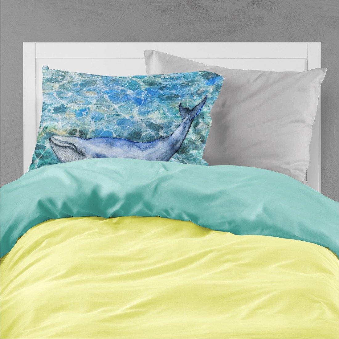 Humpback Whale Standard Pillowcase Lightweight Super Soft Easy Care Decorative Artwork Pillowcase, Standard