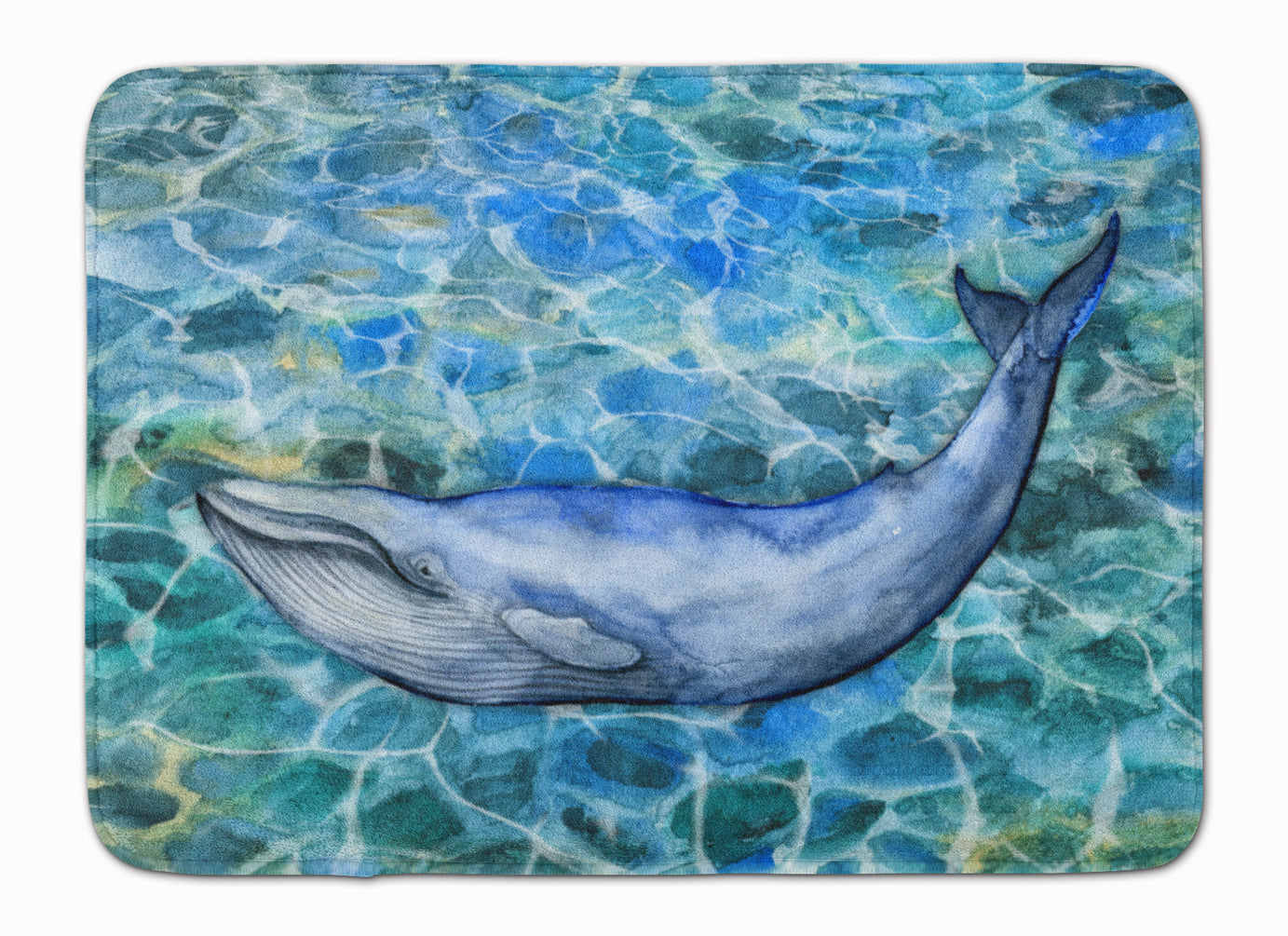Humpback Whale Memory Foam Kitchen Mat Machine Washable Anti-Fatigue Cushion Comfort Bath or Kitchen Rug