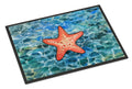 Starfish Doormat Indoor Outdoor 24H X 36W Front Door Mat Rugs for Entryway, Non Slip Washable Low Pile,