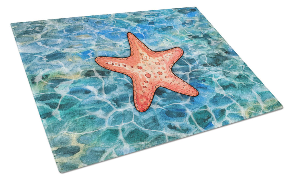 Starfish Cutting Board Tempered Glass Kitchen Cutting Surface, Heat Resistant Chopping, Non-Slip Feet, Food Prep & Serving
