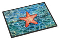 Starfish Doormat Indoor Outdoor 18H X 27W Front Door Mat Rugs for Entryway, Non Slip Washable