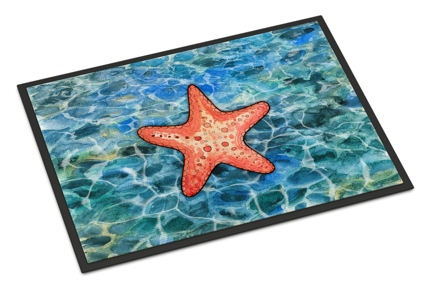 Starfish Doormat Indoor Outdoor 18H X 27W Front Door Mat Rugs for Entryway, Non Slip Washable