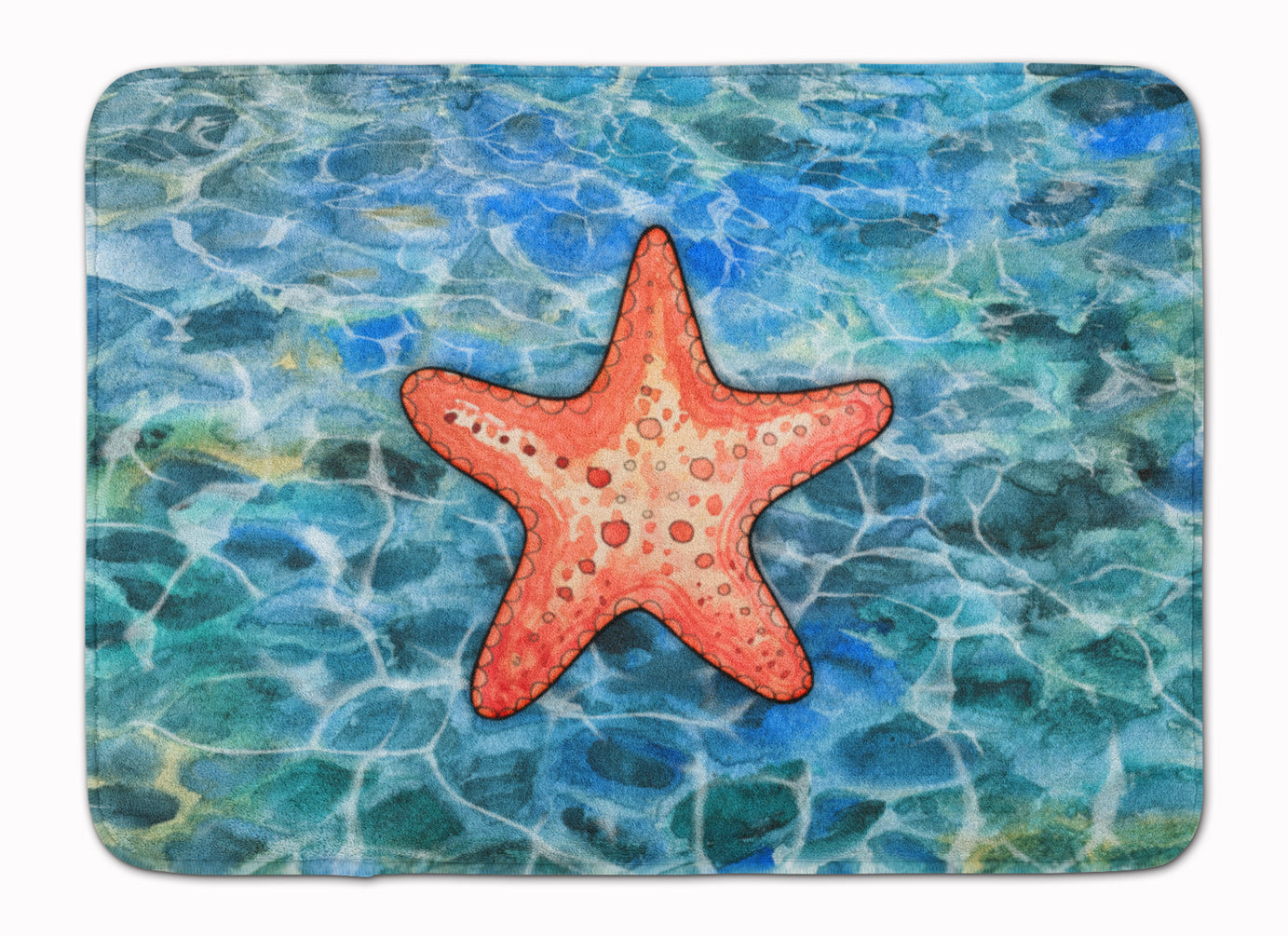 Starfish Memory Foam Kitchen Mat Machine Washable Anti-Fatigue Cushion Comfort Bath or Kitchen Rug