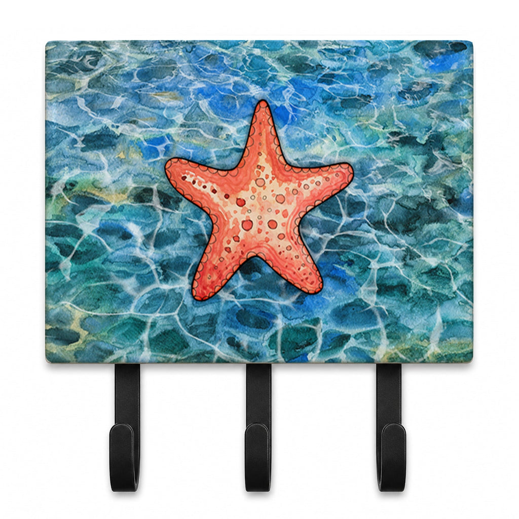 Starfish Leash or Key Holder Wall Hooks, Coat Rack Wall Mount, for Hanging Keys, Towels, Aprons, Leashes