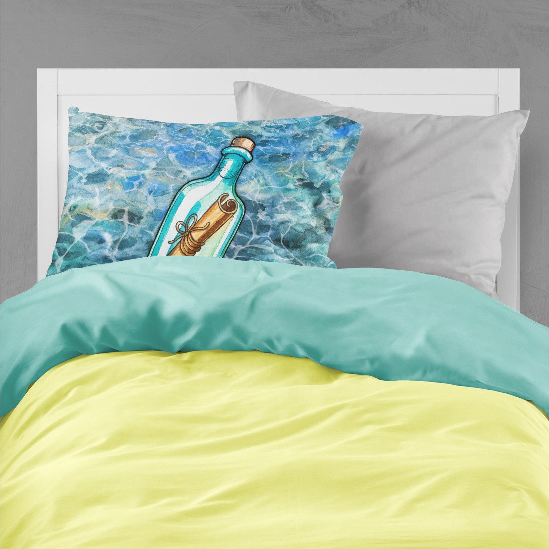 Message in a Bottle Standard Pillowcase Lightweight Super Soft Easy Care Decorative Artwork Pillowcase, Standard