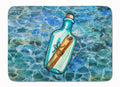 Message in a Bottle Memory Foam Kitchen Mat Machine Washable Anti-Fatigue Cushion Comfort Bath or Kitchen Rug