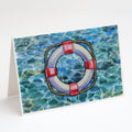Life Saver Greeting Cards Pack of 8 Blank Cards with Envelopes Whimsical A7 Size 5x7