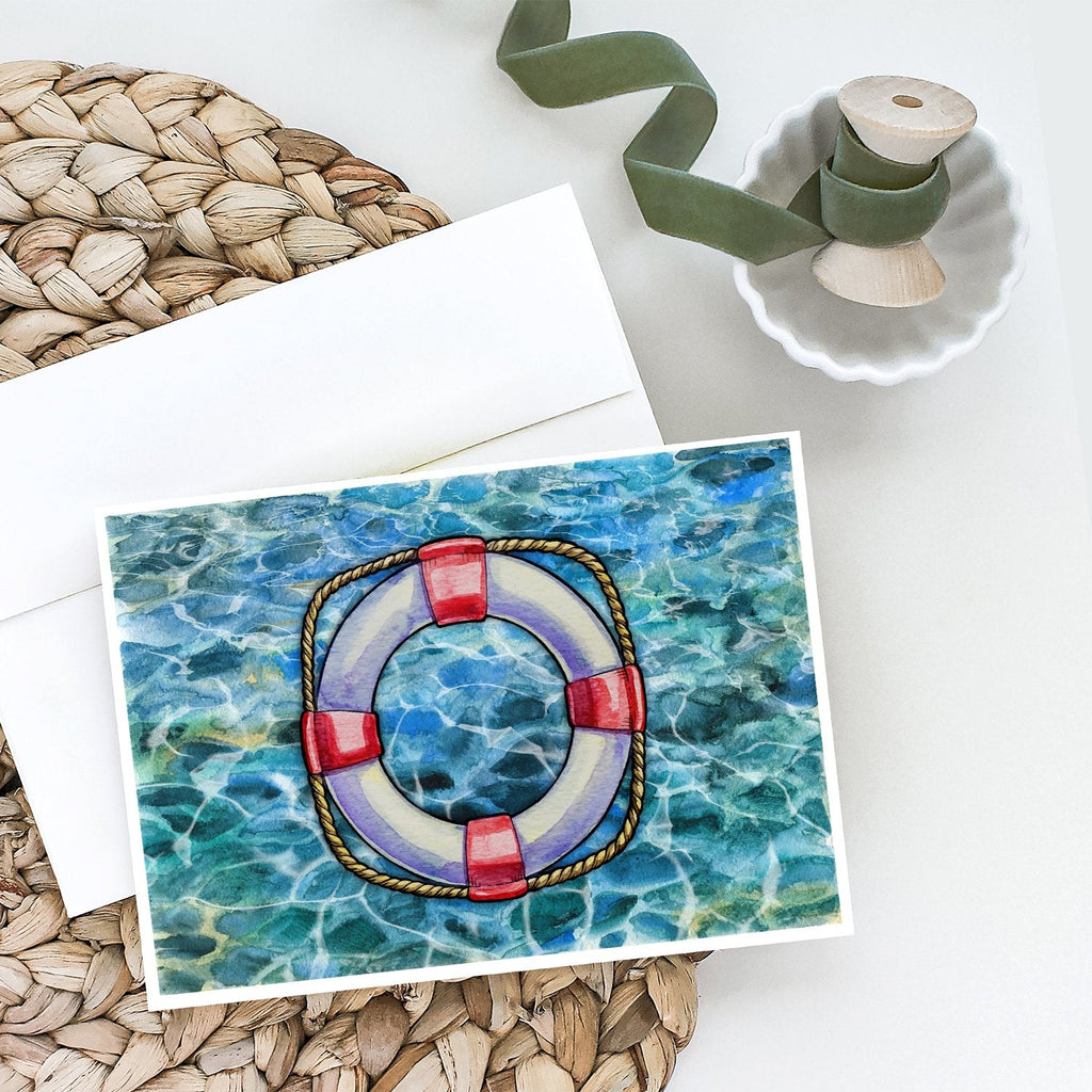 Life Saver Greeting Cards Pack of 8 Blank Cards with Envelopes Whimsical A7 Size 5x7