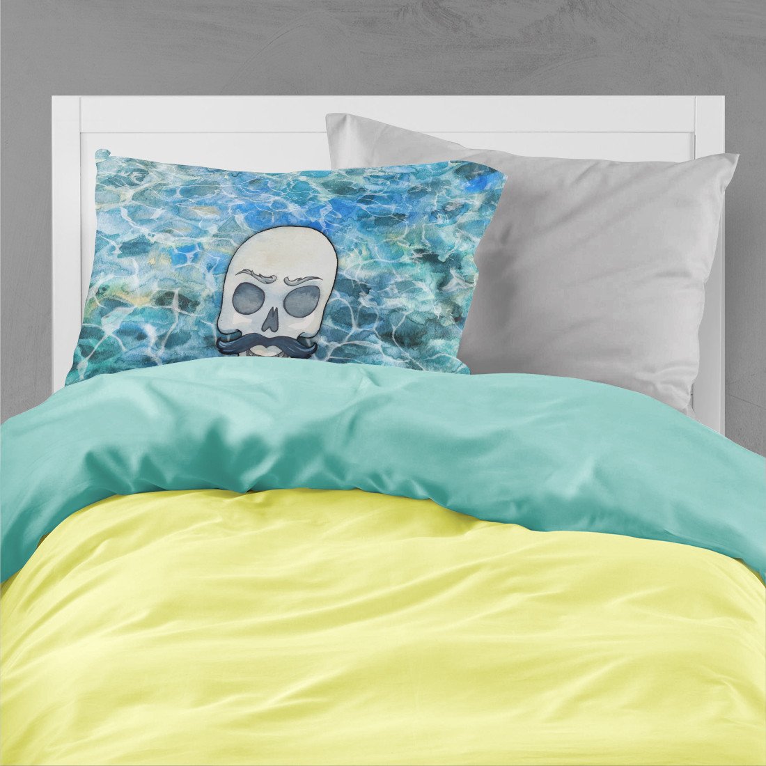 Skeleton Skull Pirate Standard Pillowcase Lightweight Super Soft Easy Care Decorative Artwork Pillowcase, Standard