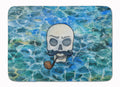 Skeleton Skull Pirate Memory Foam Kitchen Mat Machine Washable Anti-Fatigue Cushion Comfort Bath or Kitchen Rug