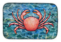 Crab Dish Drying Mat Absorbent Dish Drying Mat Pad for Kitchen Counter Dish Drainer Mat for Countertop, 14 x 21", Multicolor