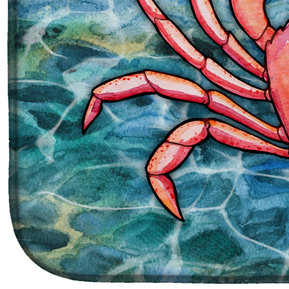 Crab Dish Drying Mat Absorbent Dish Drying Mat Pad for Kitchen Counter Dish Drainer Mat for Countertop, 14 x 21", Multicolor