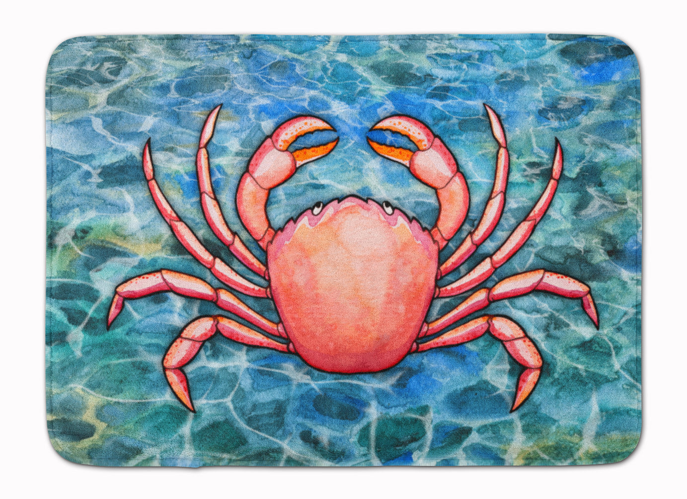 Crab Memory Foam Kitchen Mat Machine Washable Anti-Fatigue Cushion Comfort Bath or Kitchen Rug