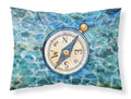 Compass Standard Pillowcase Lightweight Super Soft Easy Care Decorative Artwork Pillowcase, Standard