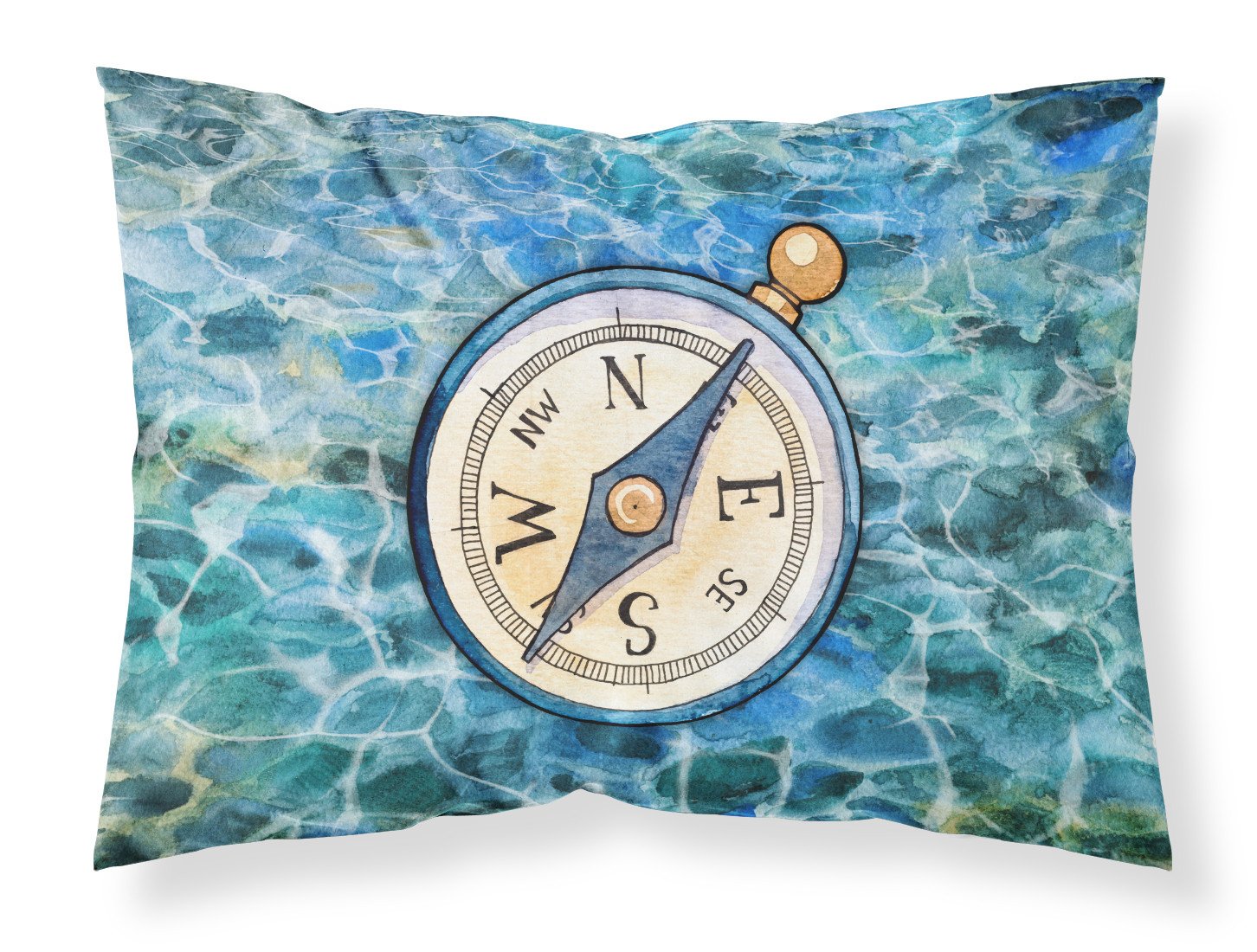 Compass Standard Pillowcase Lightweight Super Soft Easy Care Decorative Artwork Pillowcase, Standard