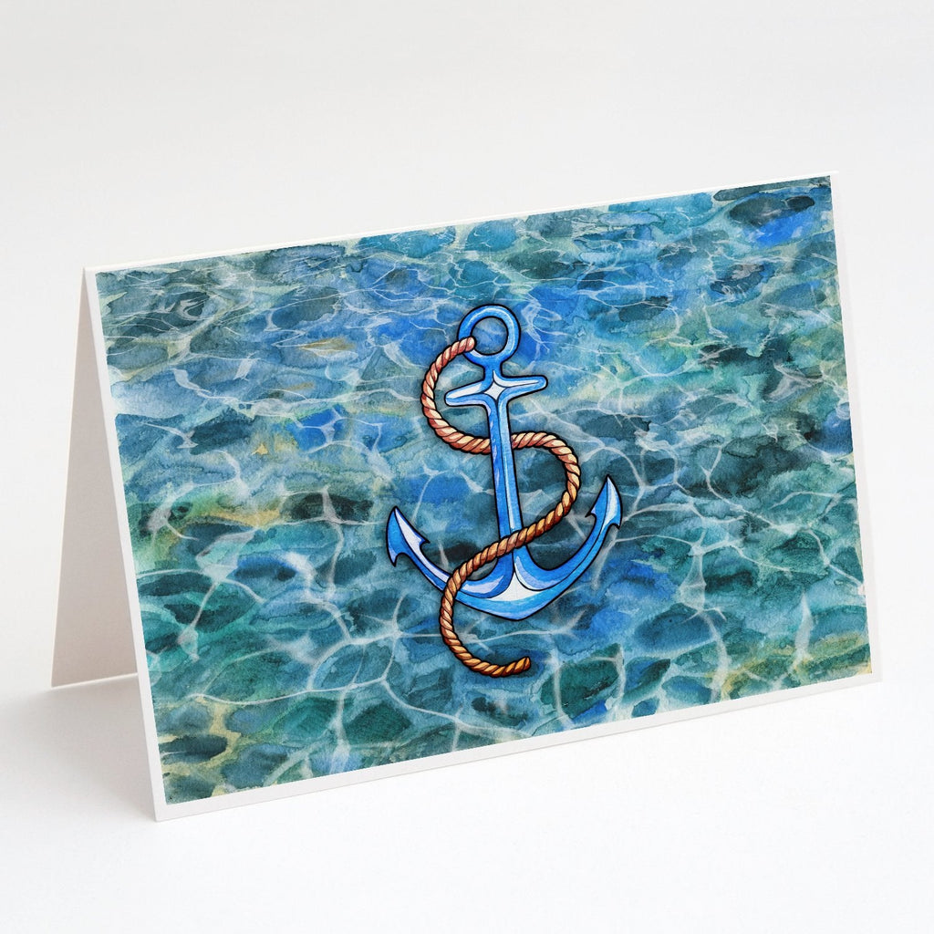 Anchor Greeting Cards Pack of 8 Blank Cards with Envelopes Whimsical A7 Size 5x7