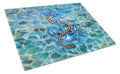 Anchor Cutting Board Tempered Glass Kitchen Cutting Surface, Heat Resistant Chopping, Non-Slip Feet, Food Prep & Serving