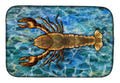 Lobster Dish Drying Mat Absorbent Dish Drying Mat Pad for Kitchen Counter Dish Drainer Mat for Countertop, 14 x 21", Multicolor