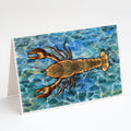 Lobster Greeting Cards Pack of 8 Blank Cards with Envelopes Whimsical A7 Size 5x7