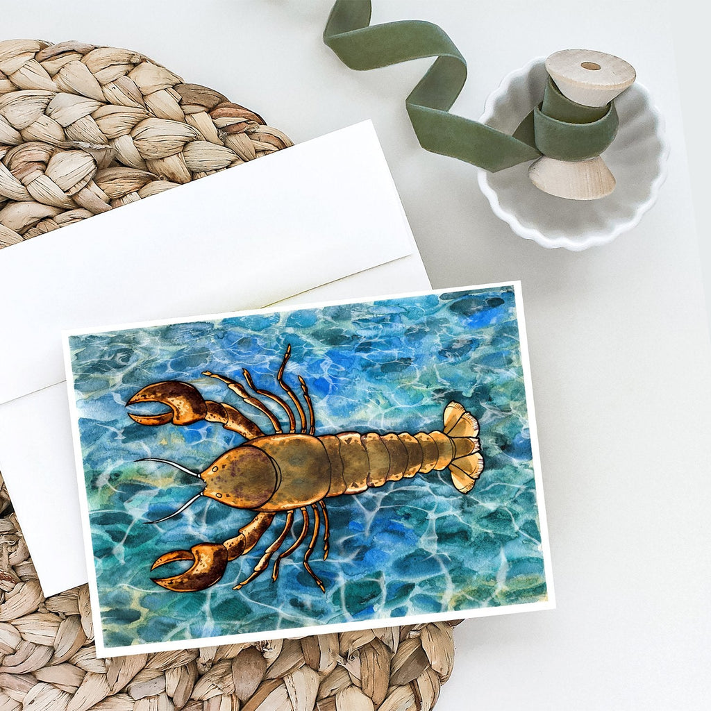 Lobster Greeting Cards Pack of 8 Blank Cards with Envelopes Whimsical A7 Size 5x7