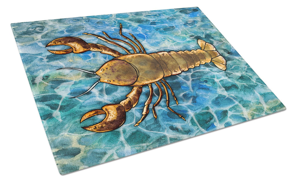 Lobster Cutting Board Tempered Glass Kitchen Cutting Surface, Heat Resistant Chopping, Non-Slip Feet, Food Prep & Serving