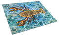 Lobster Cutting Board Tempered Glass Kitchen Cutting Surface, Heat Resistant Chopping, Non-Slip Feet, Food Prep & Serving