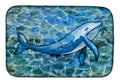 Humpback Whale Dish Drying Mat Absorbent Dish Drying Mat Pad for Kitchen Counter Dish Drainer Mat for Countertop, 14 x 21", Multicolor