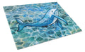 Humpback Whale Cutting Board Tempered Glass Kitchen Cutting Surface, Heat Resistant Chopping, Non-Slip Feet, Food Prep & Serving
