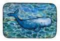 Sperm Whale Cachalot Dish Drying Mat Absorbent Dish Drying Mat Pad for Kitchen Counter Dish Drainer Mat for Countertop, 14 x 21", Multicolor