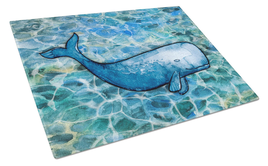 Sperm Whale Cachalot Cutting Board Tempered Glass Kitchen Cutting Surface, Heat Resistant Chopping, Non-Slip Feet, Food Prep & Serving