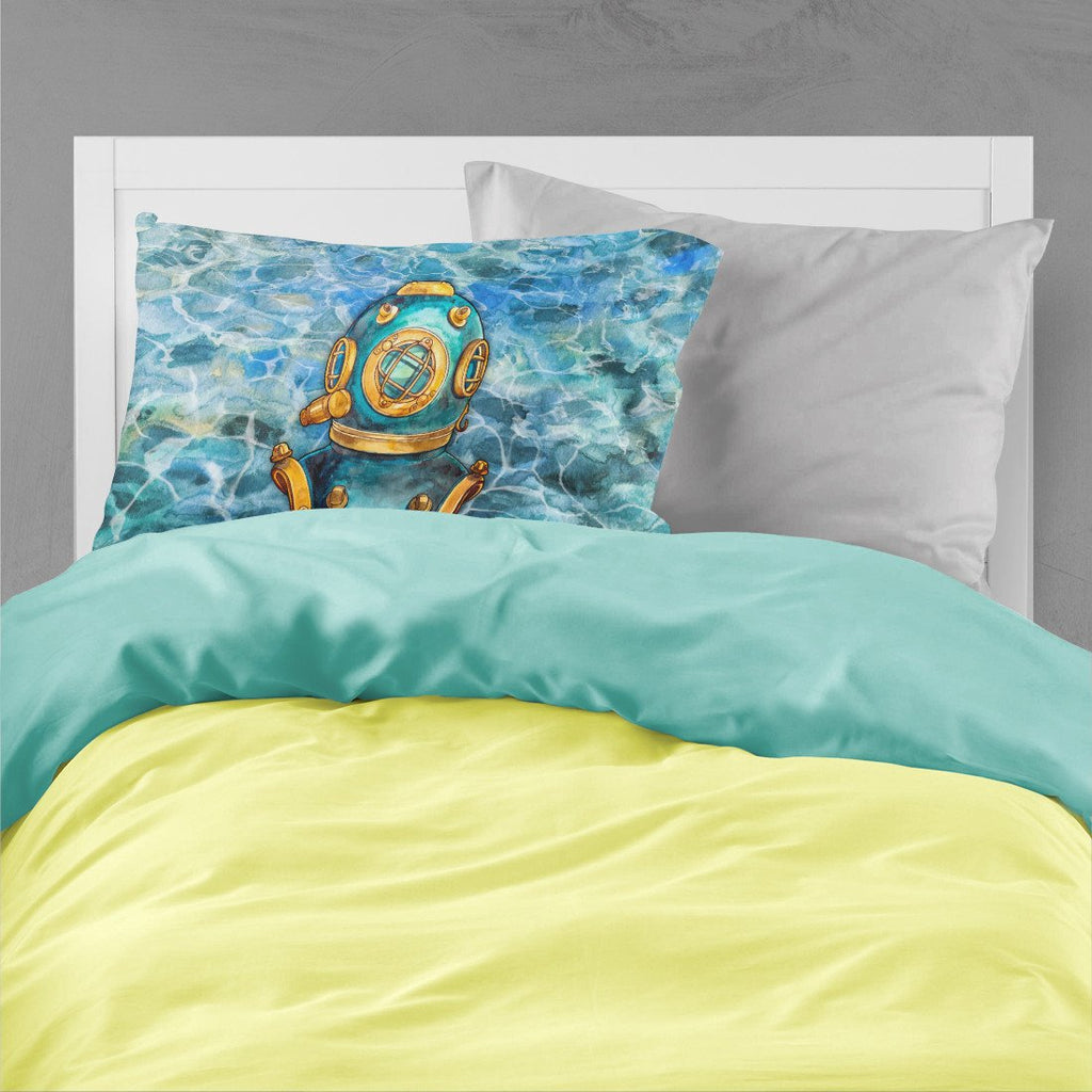 Deep Sea Diving Helmet Standard Pillowcase Lightweight Super Soft Easy Care Decorative Artwork Pillowcase, Standard