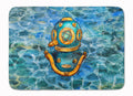 Deep Sea Diving Helmet Memory Foam Kitchen Mat Machine Washable Anti-Fatigue Cushion Comfort Bath or Kitchen Rug