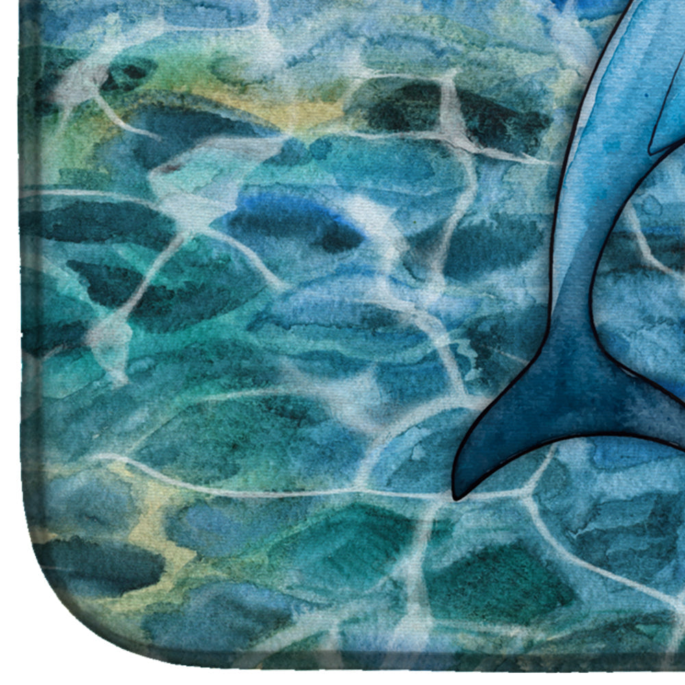 Dolphin Dish Drying Mat Absorbent Dish Drying Mat Pad for Kitchen Counter Dish Drainer Mat for Countertop, 14 x 21", Multicolor