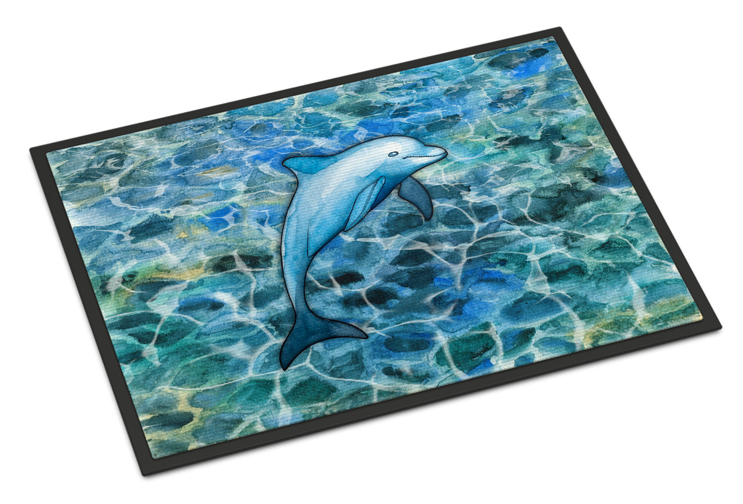 Dolphin Doormat Indoor Outdoor 24H X 36W Front Door Mat Rugs for Entryway, Non Slip Washable Low Pile,